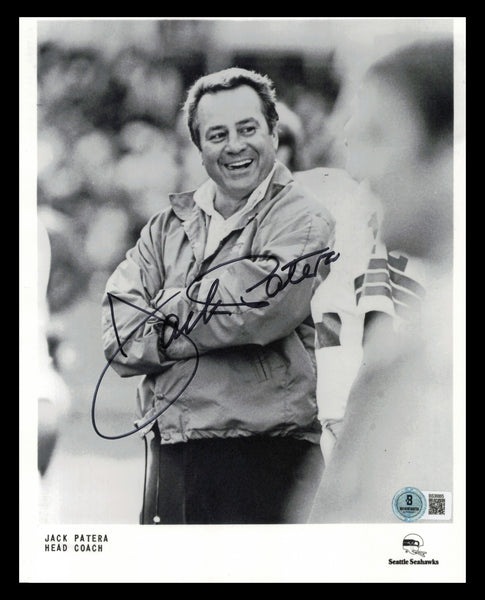 Jack Patera Autographed Signed 8x10 Photo Seahawks 1st Coach Beckett QR #BS36865