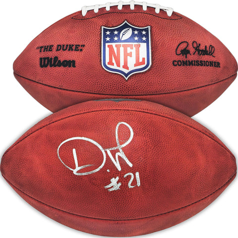 DEVON WITHERSPOON AUTOGRAPHED SEAHAWKS NFL LEATHER FOOTBALL MCS 221352
