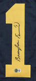 Braylon Edwards Signed Michigan Wolverines Jersey (Beckett) Browns Pro Bowl W.R.