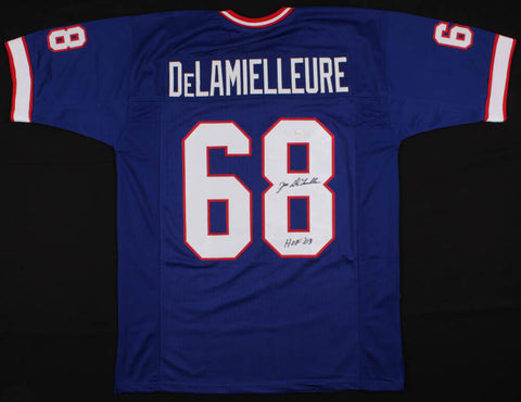 Joe DeLamielleure Signed Buffalo Bills Blue Jersey Inscribed "HOF 03" (JSA COA)