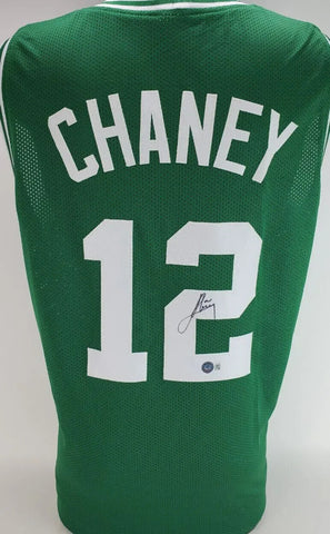 Don Chaney Signed Boston Celtics Jersey (Beckett) 2xNBA Champ 1969 & 1974