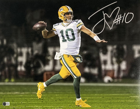 Jordan Love Signed 16x20 Green Bay Packers Photo BAS ITP