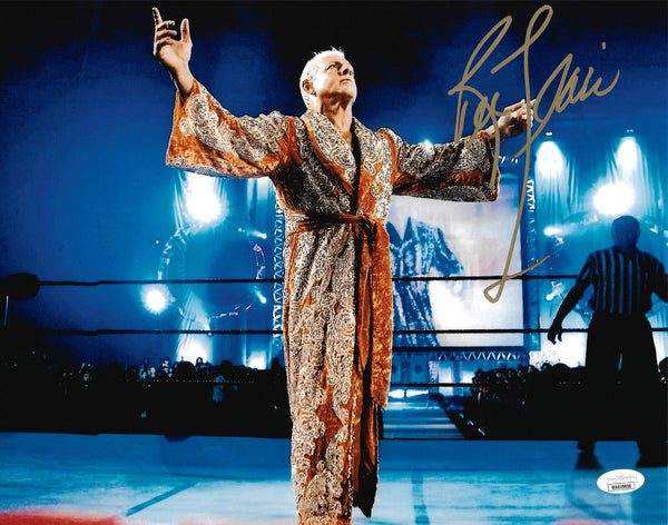 RIC FLAIR AUTOGRAPHED SIGNED 11X14 PHOTO JSA STOCK #203600