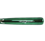 Reggie Jackson Signed Oakland Athletics Rawlings Green Chrome MLB Bat