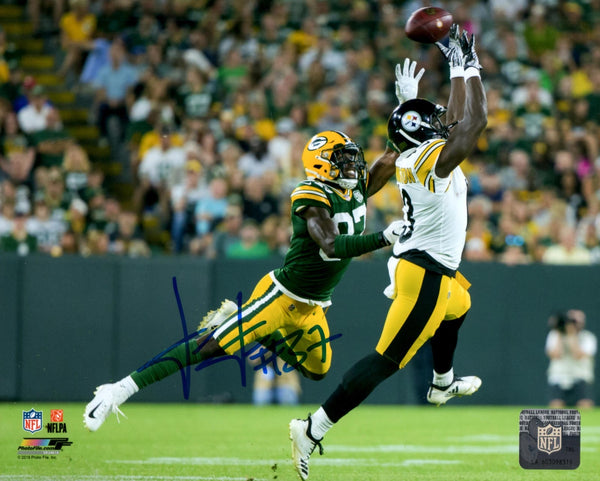 Packers Cornerback JOSH JACKSON Signed 8x10 Photo #2 AUTO - 2018 2nd Rnd Pick