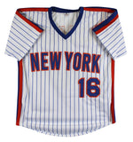 Doc Gooden Authentic Signed White Pinstripe Pro Style Jersey Autographed BAS