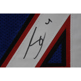 James Cook Autographed Pro Style Size XL Blue Jersey Beckett Witness 50907