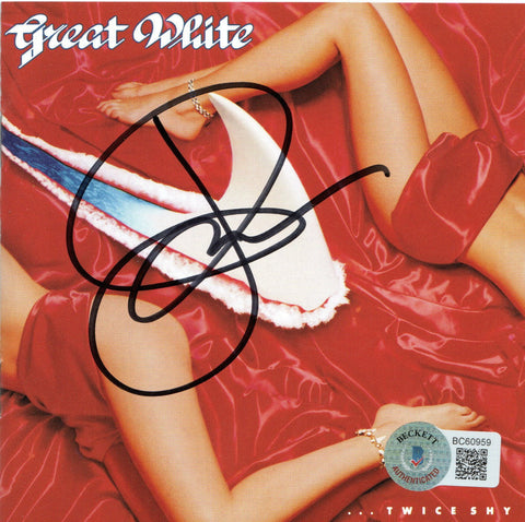 Jack Russell Autographed Great White Twice Shy CD Cover With Disc Beckett