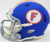 STEVE SPURRIER AUTOGRAPHED FLORIDA BLUE THROWBACK MINI HELMET BECKETT 236154