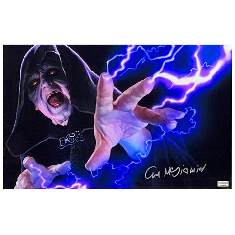 Ian McDiarmid Autographed Star Wars Emperor Palpatine Darth Sidious 11x17 Photo