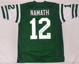New York Jets Joe Namath Autographed Green Jersey Beckett BAS QR #1W535742