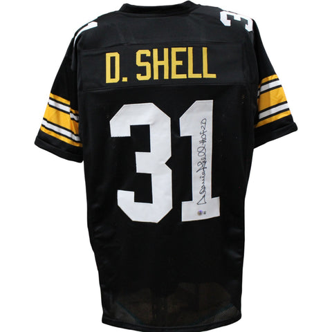 Donnie Shell Autographed Pro Style Size XL Black Jersey HOF 2020 Beckett 54633