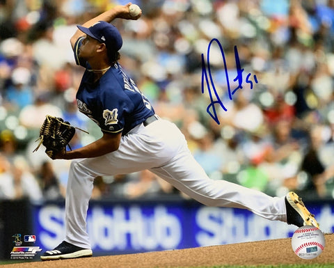 Brewers All Star Pitcher FREDDY PERALTA Signed 8x10 Photo #3 AUTO -