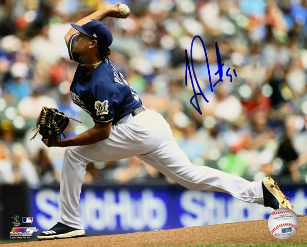 Brewers All Star Pitcher FREDDY PERALTA Signed 8x10 Photo #3 AUTO -
