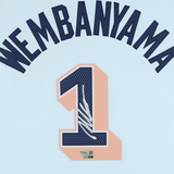 Victor Wembanyama Autographed Spurs Authentic Light Blue City Ed Jersey Fanatics