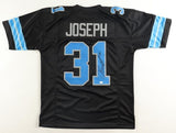 Kerby Joseph Signed Detroit Lions Jersey (JSA) 2022 3rd Rnd Draft Pck / Illinois
