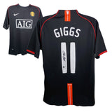 Ryan Giggs Signed Manchester Utd Soccer Jersey #11 with Beckett Witness