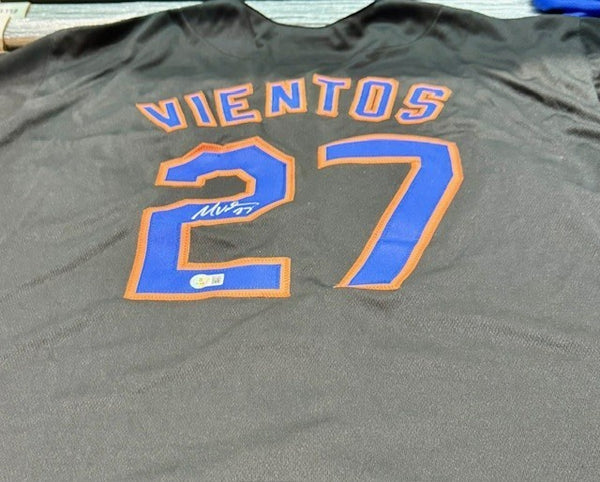 Mark Vientos Signed New York Mets Jersey (Beckett) N.Y. Starting 3rd Baseman