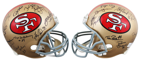 49ers (19) Montana, Rice, Young, Gore +15 Signed F/S Rep Helmet PSA/DNA #Y07059