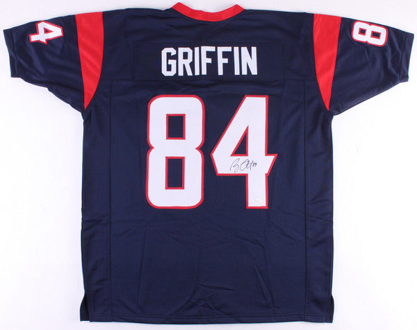 Ryan Griffin Signed Texans Jersey (JSA COA) Houston Tight End / UCONN