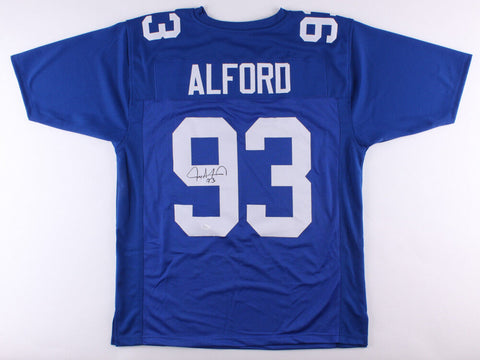 Jay Alford Signed Giants Jersey (JSA COA) Former New York Defensive Tackle