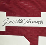 ALABAMA JOE NAMATH AUTOGRAPHED SIGNED MAROON JERSEY "WILLIE" PSA/DNA 243280