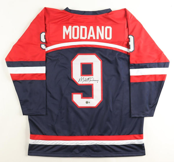 Mike Modano Signed Team USA Jersey /Beckett/ Dallas Stars 1999 Stanley Cup Champ