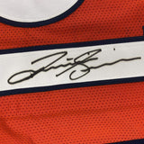Autographed/Signed Justin Simmons Denver Orange Football Jersey PSA/DNA COA
