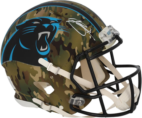 Bryce Young Carolina Panthers Autographed Riddell Camo Speed Authentic Helmet