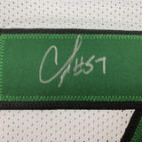 Framed Signed CJ C.J. Mosley 35x39 New York White Jersey JSA COA