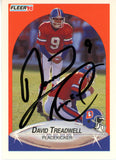 David Treadwell Signed 1990 Fleer #32 Trading Card Beckett 44804