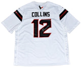 NICO COLLINS AUTOGRAPHED HOUSTON TEXANS #12 WHITE NIKE JERSEY BECKETT