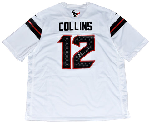 NICO COLLINS AUTOGRAPHED HOUSTON TEXANS #12 WHITE NIKE JERSEY BECKETT