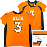 BRONCOS RUSSELL WILSON AUTOGRAPHED ORANGE NIKE ELITE JERSEY 48 FANATICS 227955