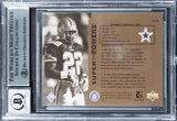 Cowboys Emmitt Smith Signed 1998 Upper Deck SP #S22 Card Auto 10! BAS Slabbed