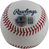 Nolan Ryan Autographed/Signed Texas Rangers HOF OML Baseball Beckett 51246