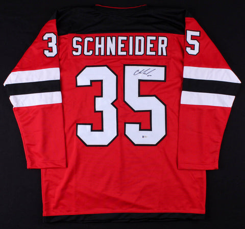 Cory Schneider Signed Devils Jersey (Beckett) New Jersey Starting Goal Tender
