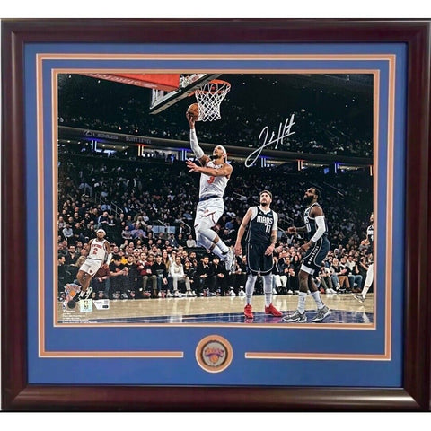 Josh Hart Signed 16x20 Framed Photo New York Knicks Mint Autograph Fanatics COA