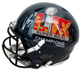 A.J. Brown Signed Full Size Authentic SB LIX Champ Helmet Eagles Beckett 195534