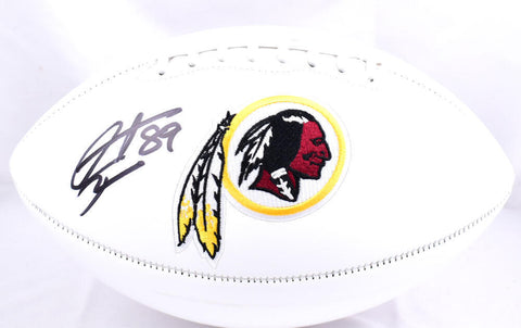 Santana Moss Autographed Washington Logo Football- Beckett W Hologram *Black