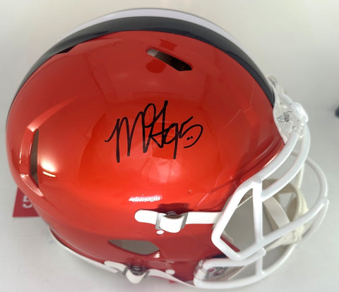 Browns Def POY MYLES GARRETT Signed Full Size AUTHENTIC Speed Helmet AUTO - BAS