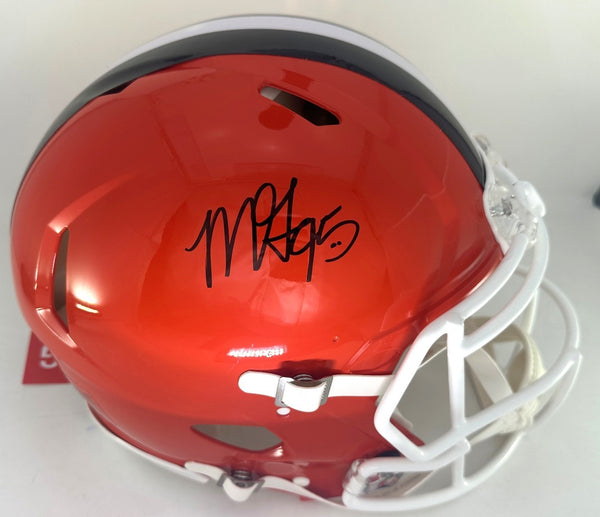 Browns Def POY MYLES GARRETT Signed Full Size AUTHENTIC Speed Helmet AUTO - BAS