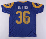 Jerome Bettis Signed Los Angeles Rams Jersey (Beckett) Rookie of the Year 1993