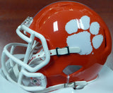 DESHAUN WATSON AUTOGRAPHED CLEMSON ORANGE SPEED MINI HELMET BECKETT 113704