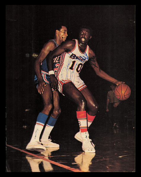 Earl Monroe & Dave Bing Autographed Signed 8x11 Magazine Photo SKU #237741