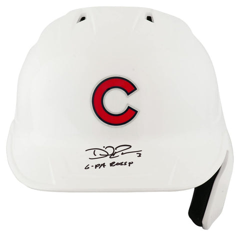 David Ross Signed Cubs White Rawlings F/S Batting Helmet w/G-Pa Rossy - (SS COA)