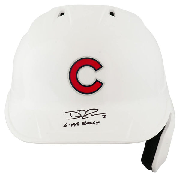 David Ross Signed Cubs White Rawlings F/S Batting Helmet w/G-Pa Rossy - (SS COA)