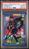 Lamine Yamal Signed 2023-24 Panini Megacracks Master Rookie Card - PSA 8 Auto 10