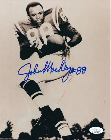 John Mackey Colts HOF Signed/Inscribed "#88" 8x10 B/W Photo JSA 149786