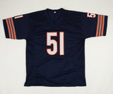 Dick Butkus Signed Chicago Bears Jersey (Beckett) 8xPro Bowl LB 1965-1972 / HOF